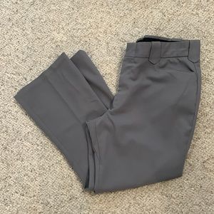 Vintage Dickson-Jenkins grey polyester western pants with pearl snaps